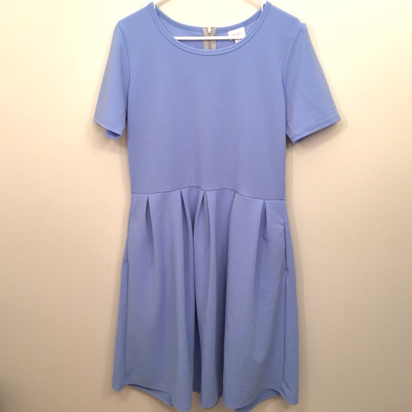LuLaRoe Dresses & Skirts - LULAROE ✨ NWT Periwinkle Blue 2XL Amelia Dress